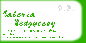 valeria medgyessy business card